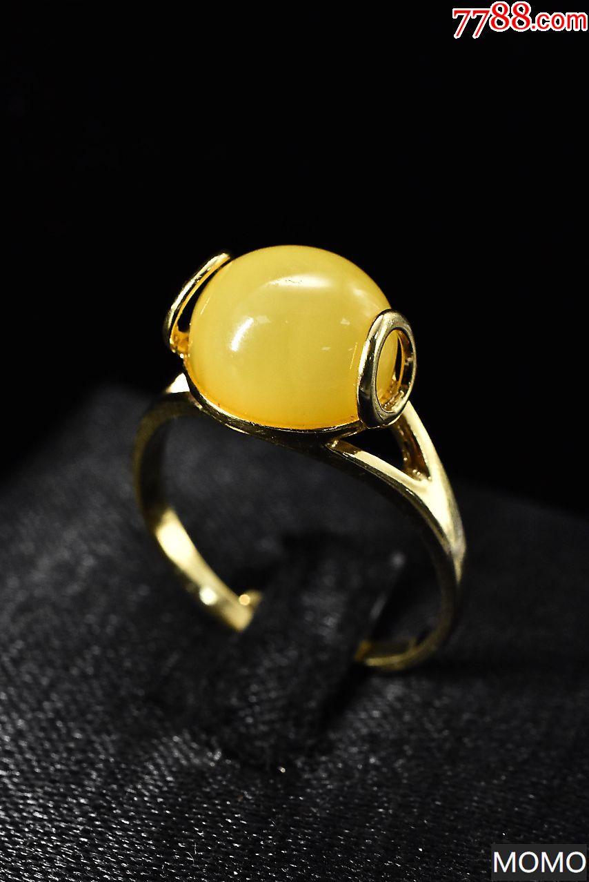 v4931全新纯天然波罗的海蜜蜡戒指戒指1枚