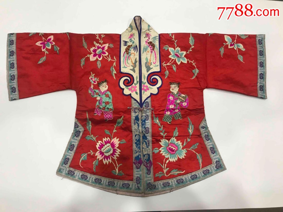 清代福禄寿孩子祝寿衣服