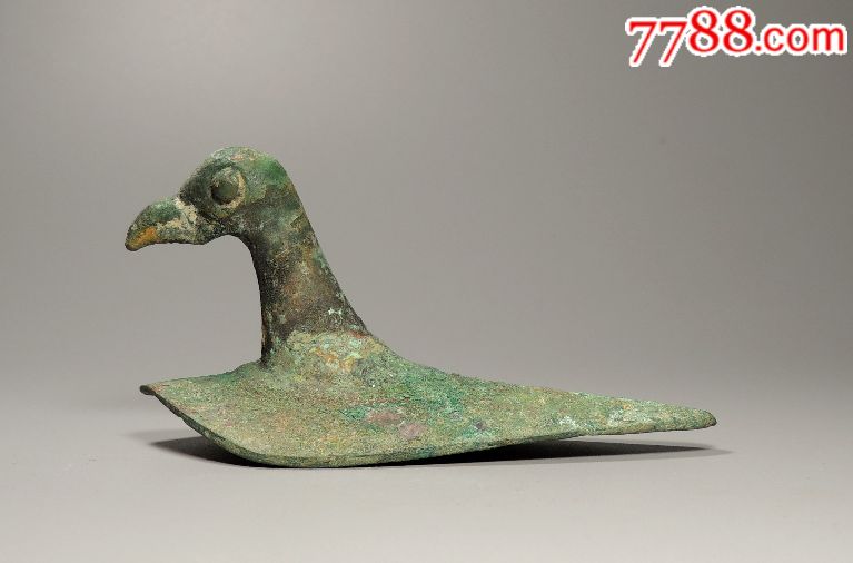 汉代青铜鸠杖首