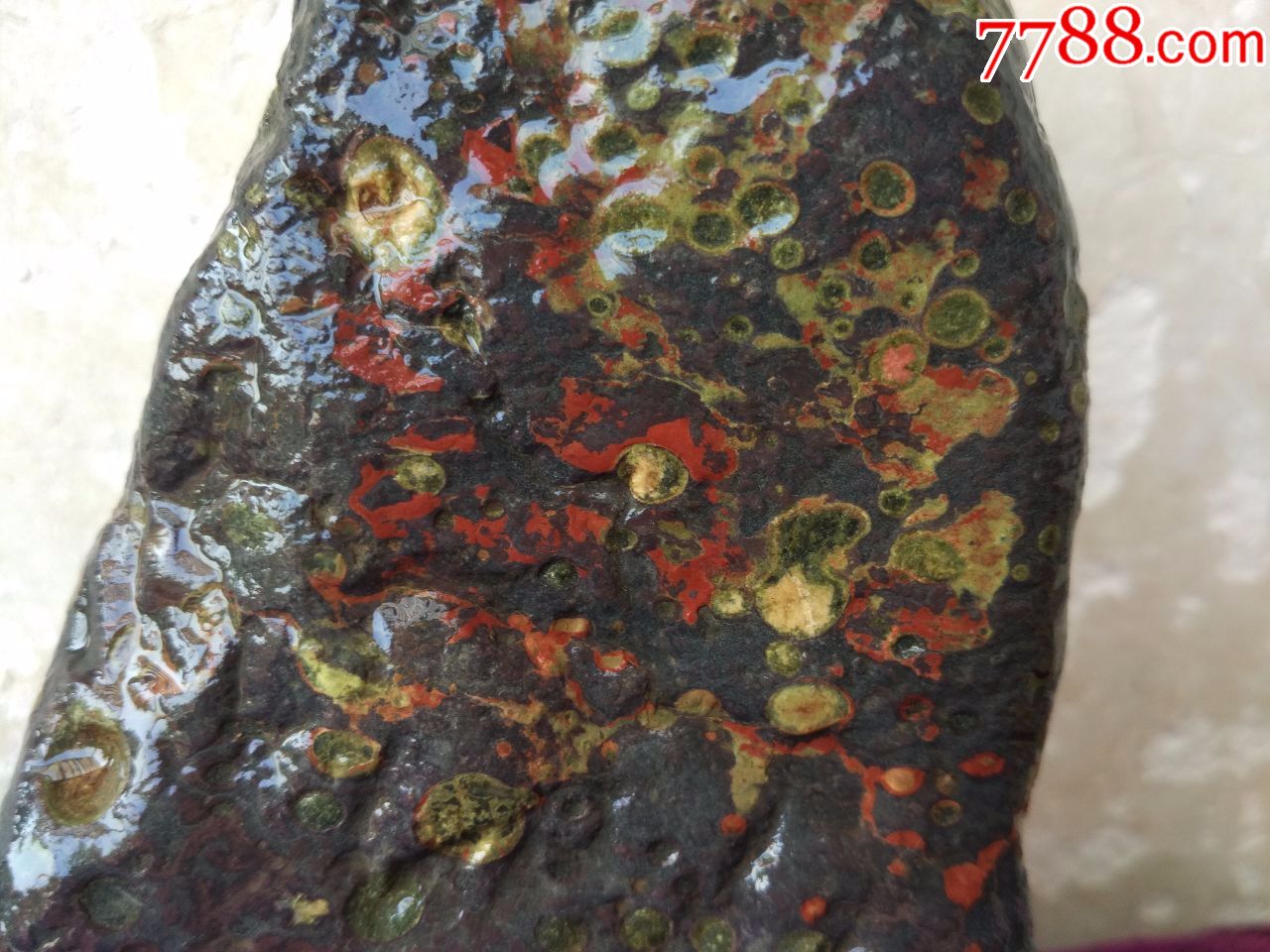 洛阳奇石746荷花石原石"争艳"_黄河石_产地图片_收藏价值_7788奇石