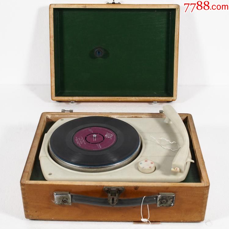 魔都洋货70年代上海县四速电唱机怀旧老唱片机二手黑胶唱片留声机