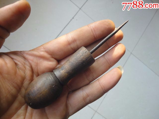 黄杨木老铜锥子