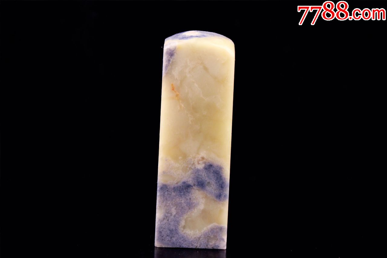 印石界的青花瓷:::青田石"兰花"印章