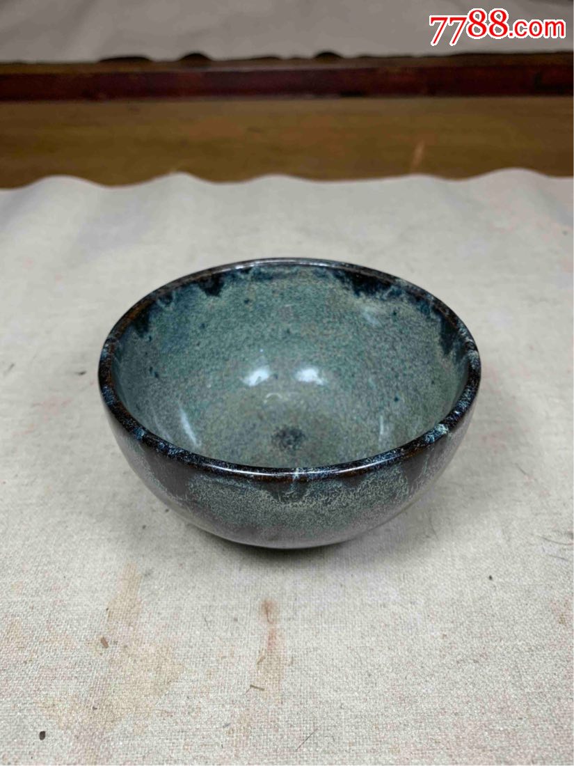 古董古玩收藏杂项近代紫砂茶碗茶盏宜兴紫砂宜钧釉