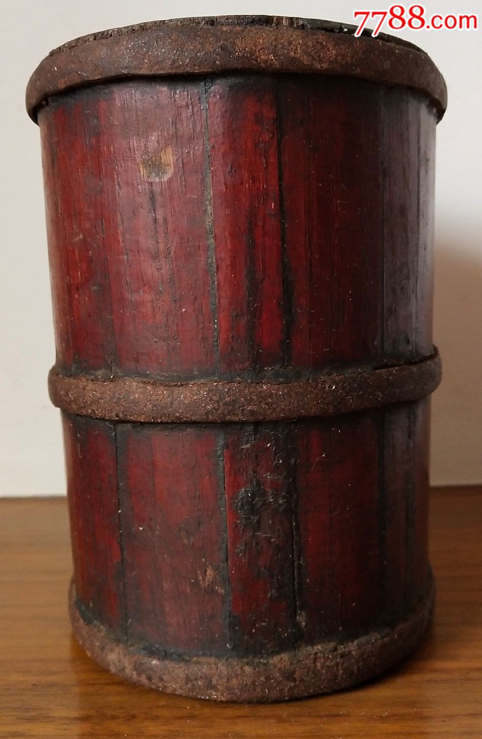 少见清代太谷"永和允"制药永铁箍木桶,龟龄集老厂!