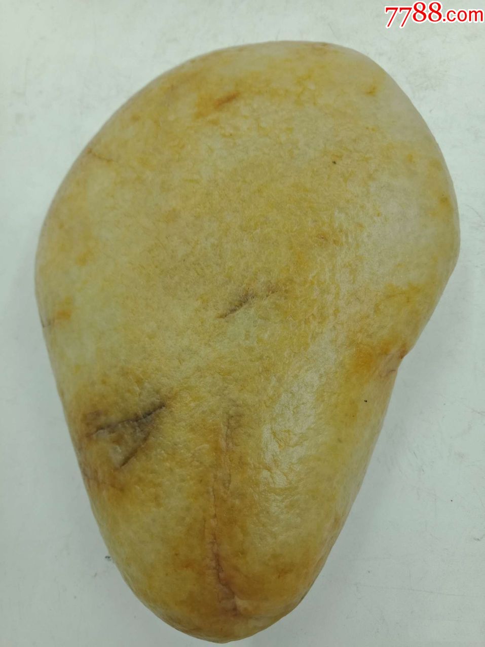 1668精品新疆金丝玉黄沁籽料原石摆件,和田玉_第2张_7788和田玉收藏