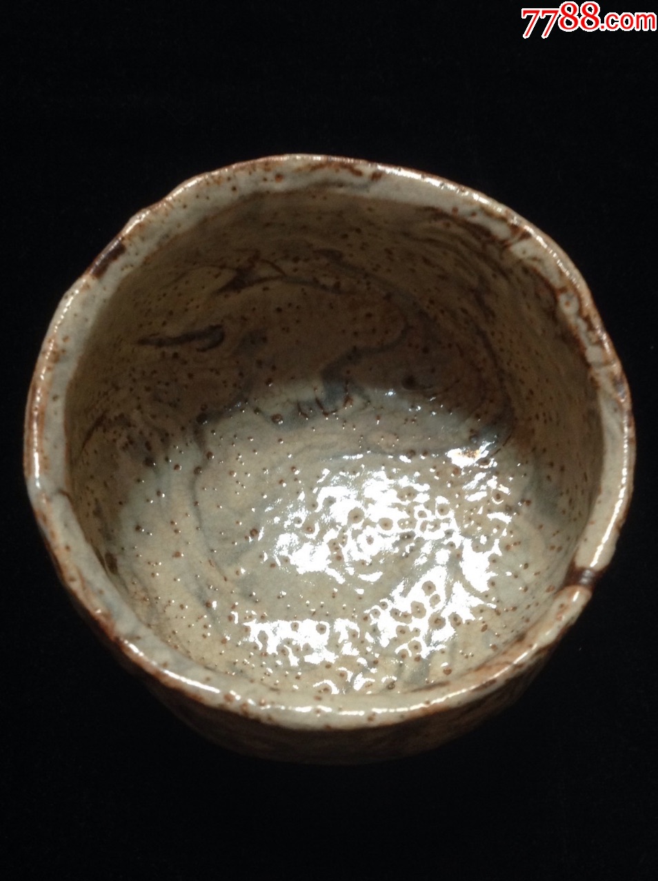 日本回流早期老抹茶碗