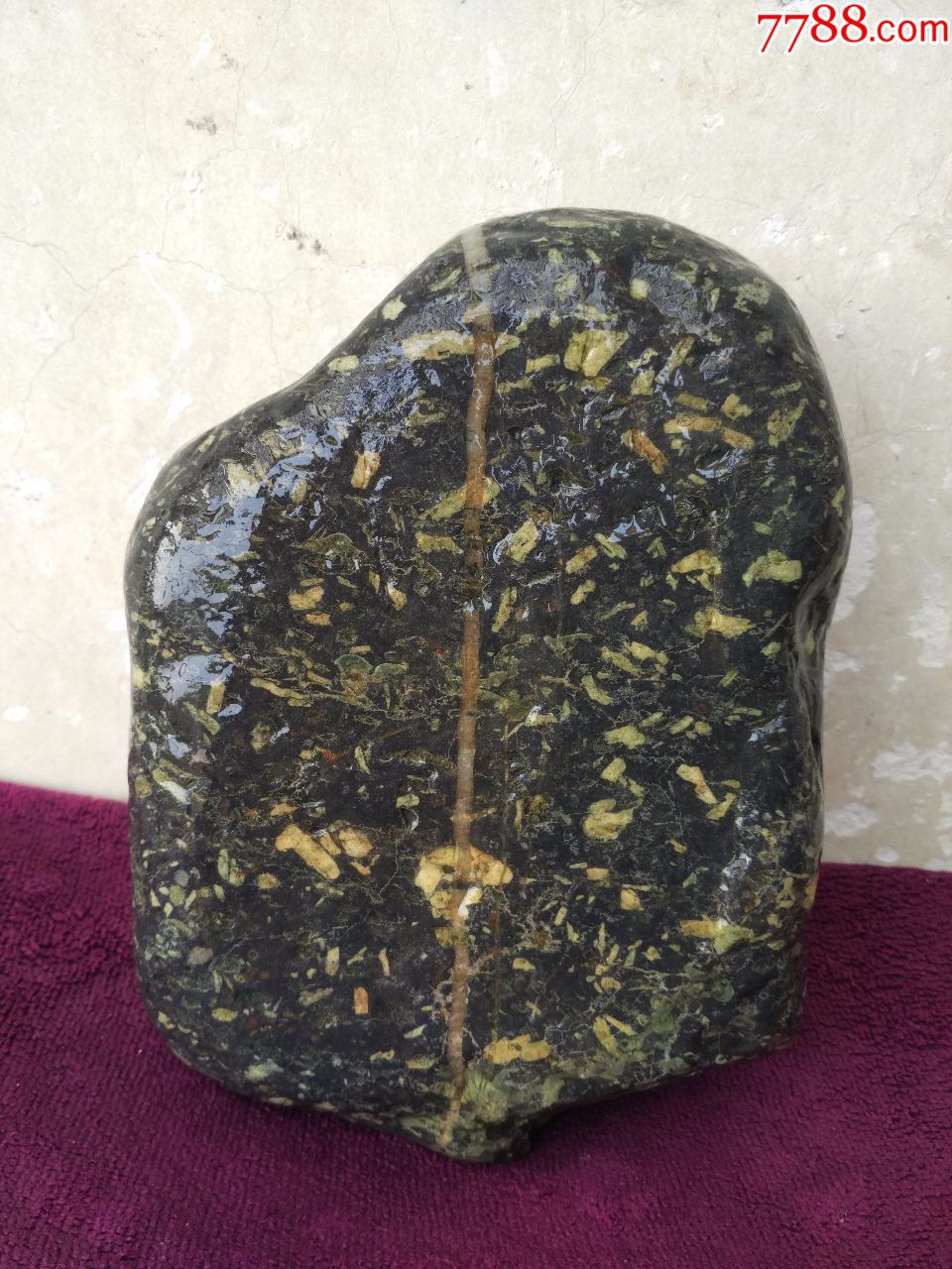 洛阳奇石774雪花玉原石