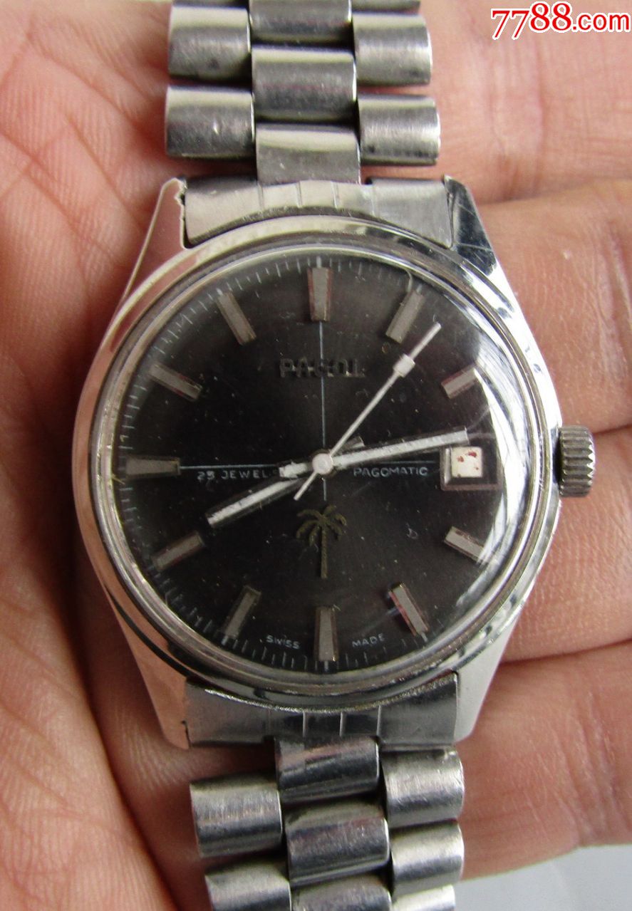 瑞士椰树牌自动机械男古董表-se63524823-手表/腕表-零售-7788收藏