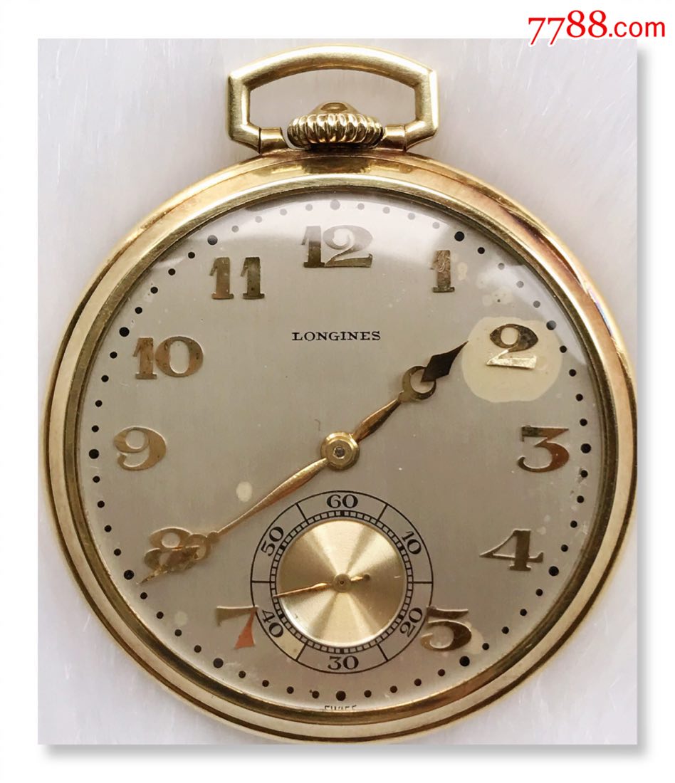 浪琴(longines)14k包金古董怀表