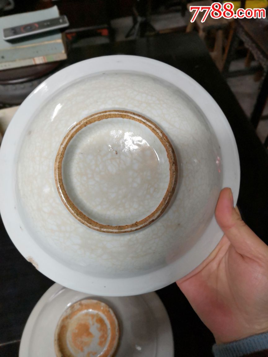 民国瓷器粗瓷碗3个_单色白瓷_第5张_7788瓷器