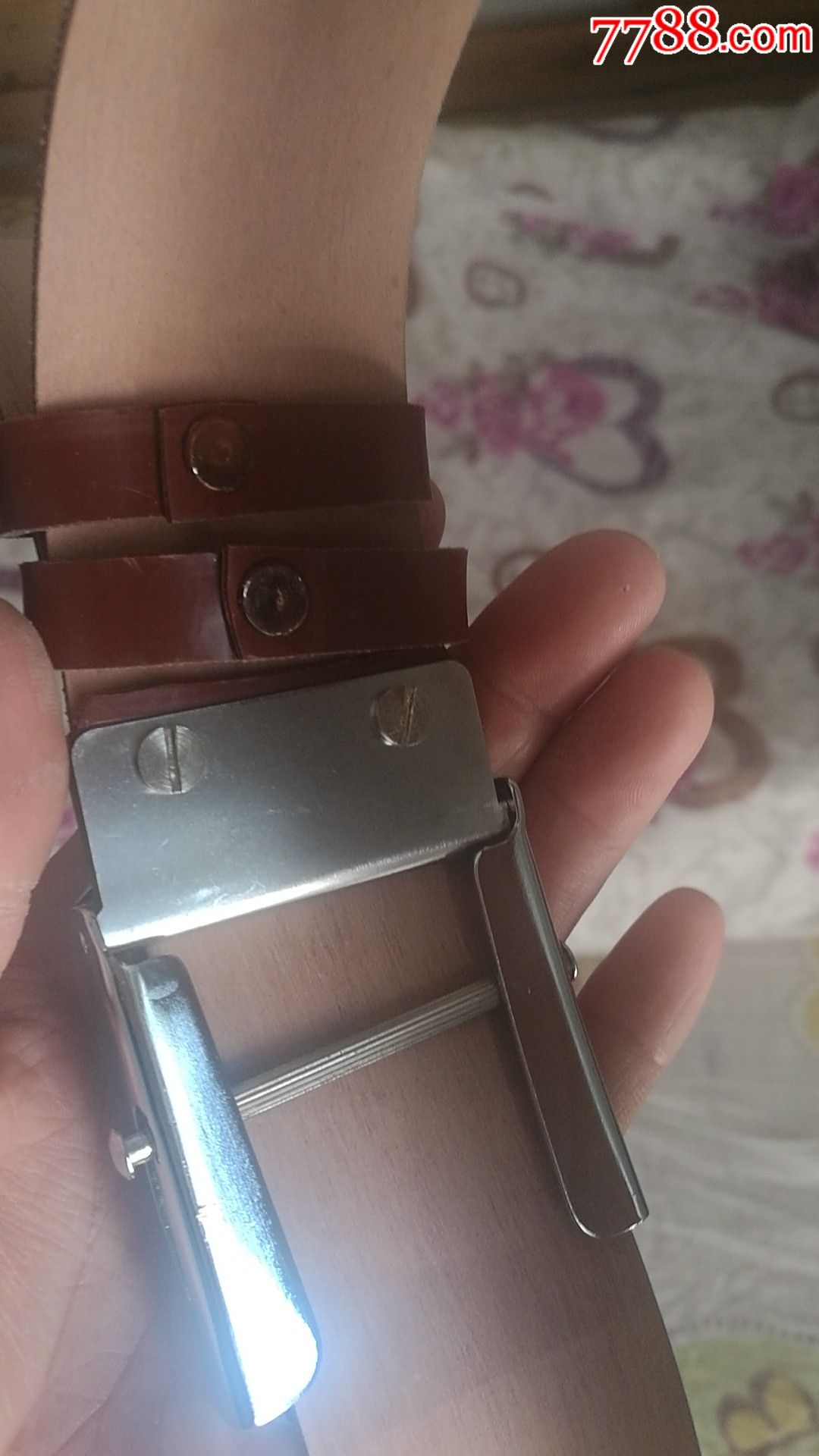 65式加宽加厚不锈钢扣头腰带,皮带