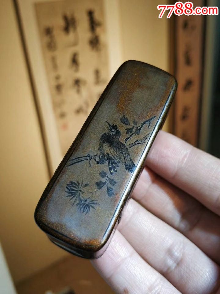 清末民国印章盒造型精致工艺一流品相完整