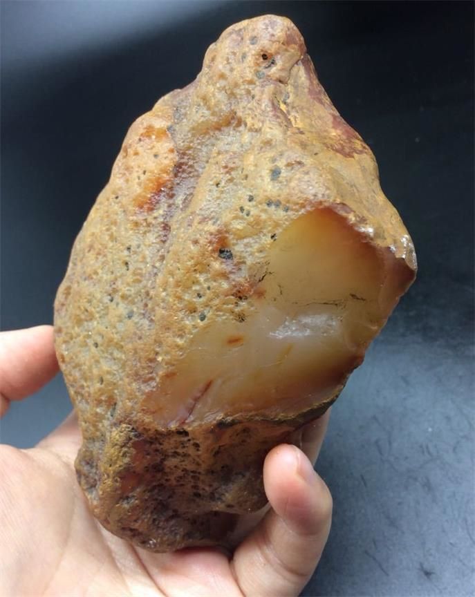 8克阿拉善冰糖心玛瑙,其他玉石/玉器,其他玉石/玉器,年代不详,原石_第