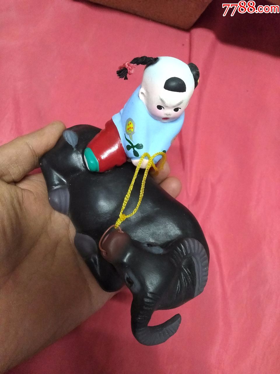 牧牛童泥人泥塑