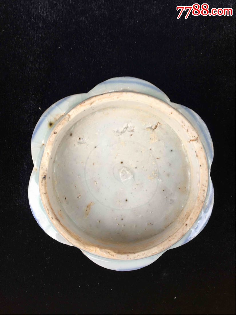 明代青花瓷碗底足