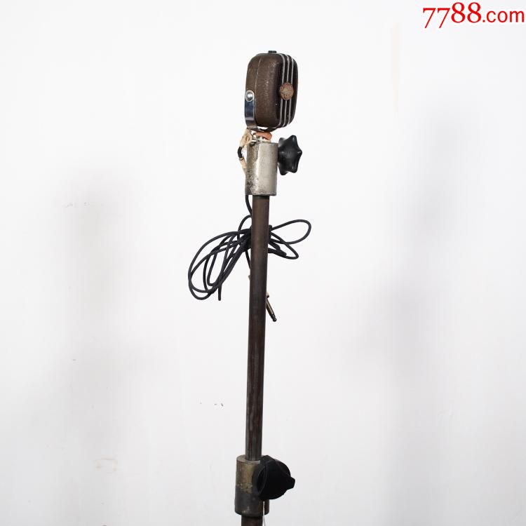 魔都洋货民国古董老上海话筒落地式麦克风夜上海歌舞厅唱歌话筒