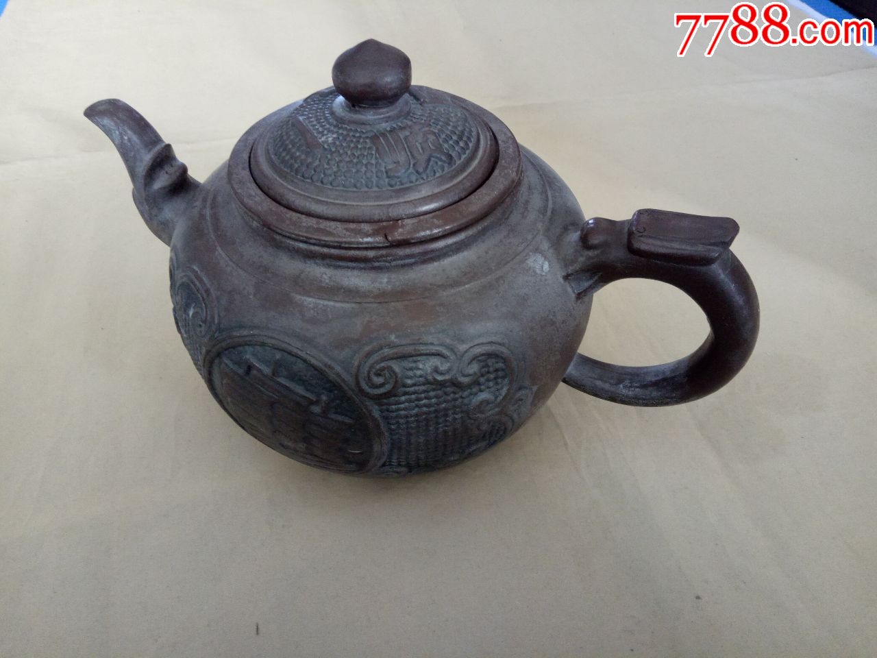 周桂珍七十年代"一帆风顺"大紫砂壶