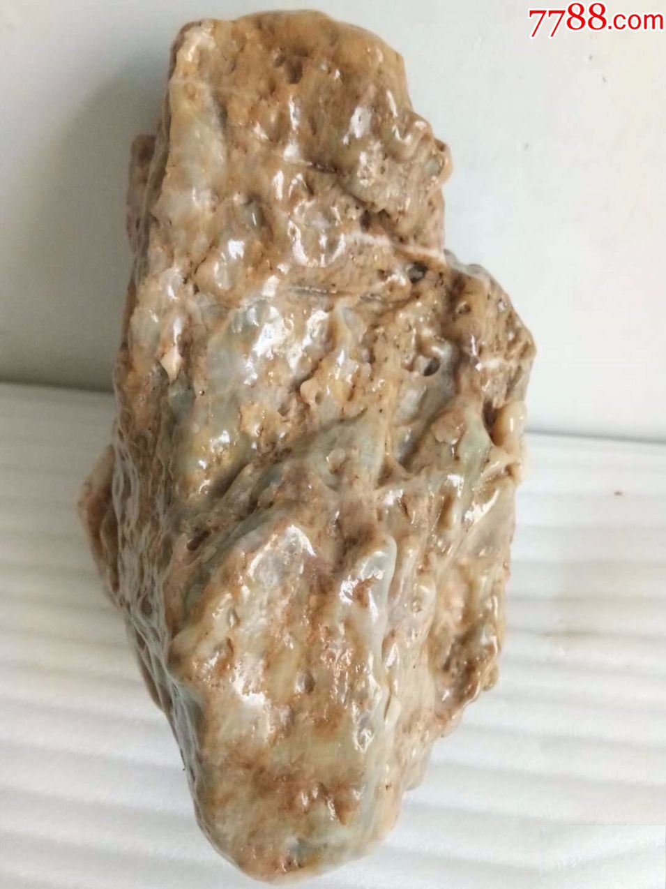 敦煌玉化风凌石,2762克,石质细腻,玉化好,带俏色,古朴大方,观赏性强