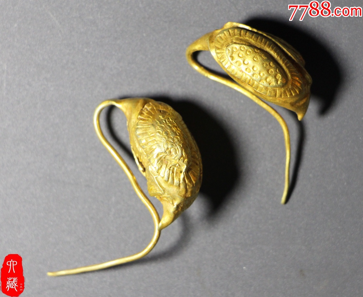 宋代金制耳饰一付
