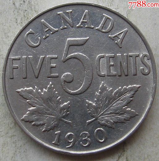 1930年加拿大硬币5分