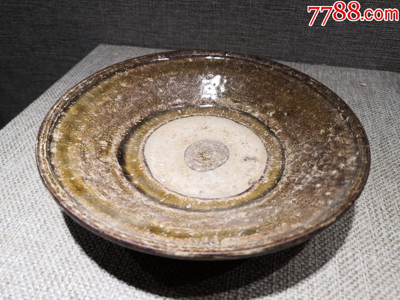 老瓷器收藏唐代猪肝釉大碗包老保真2_价格200元【杂货摊】_第1张_7788