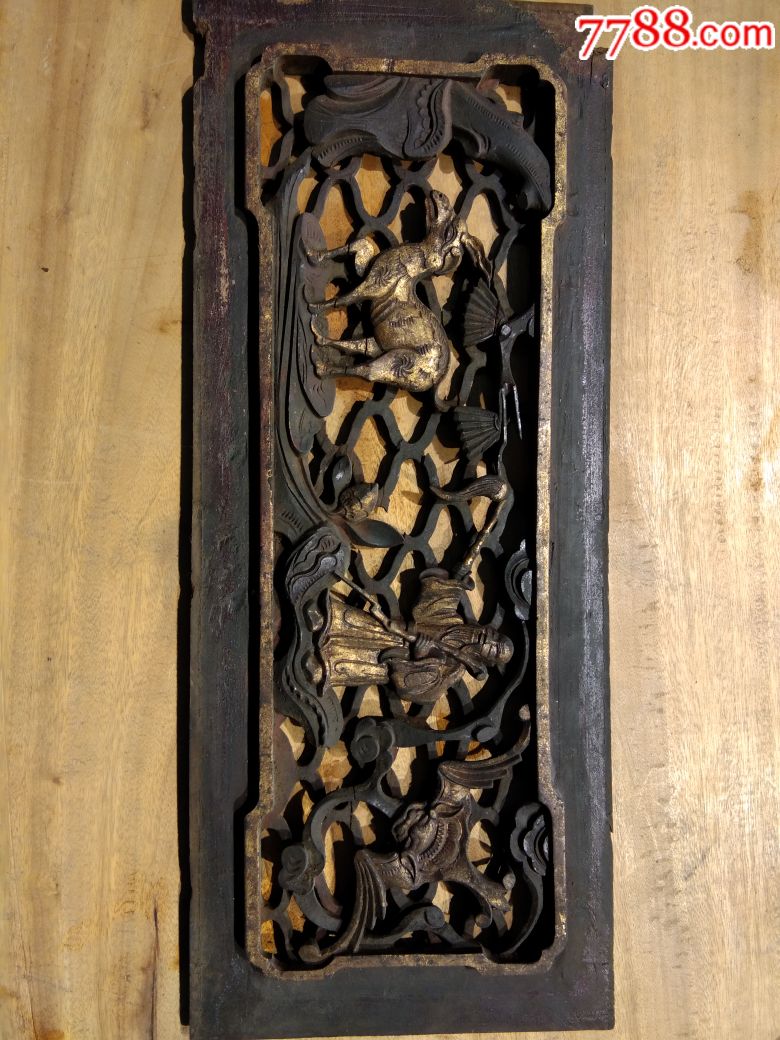 湘南木雕福禄寿花板