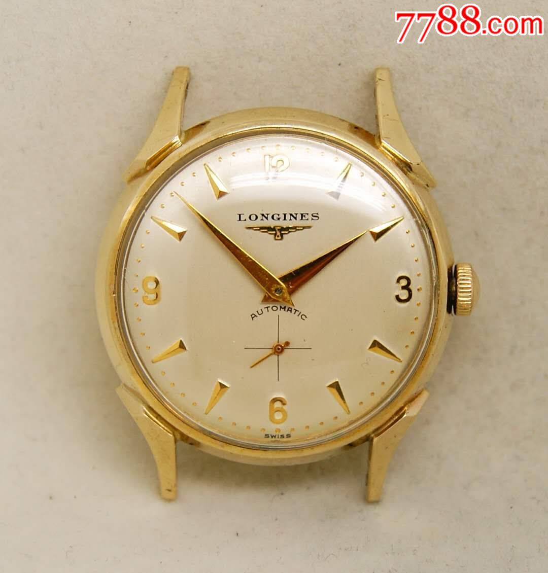 浪琴原装10k包金壳啄木鸟古董男表