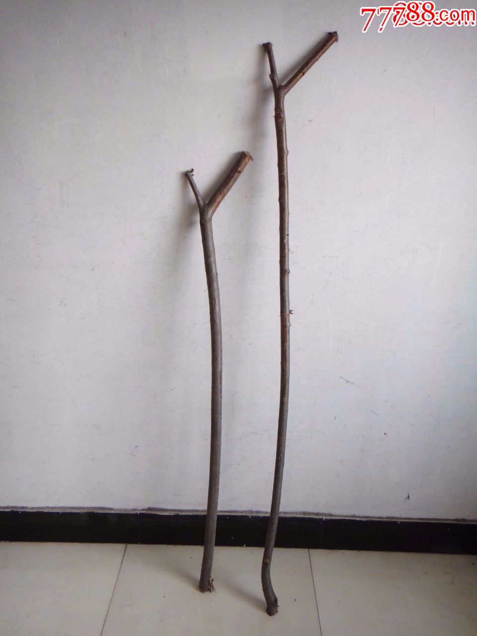 太行山野桃木拐杖(2根,每根10元)