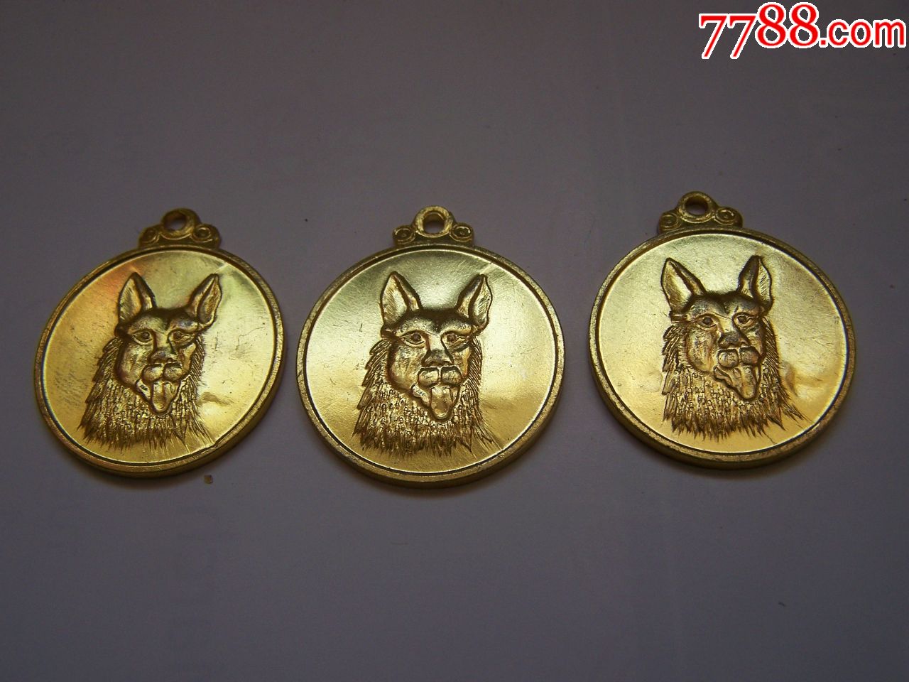 狗牌(辽宁,雕刻版,全品,三枚),点图可放大