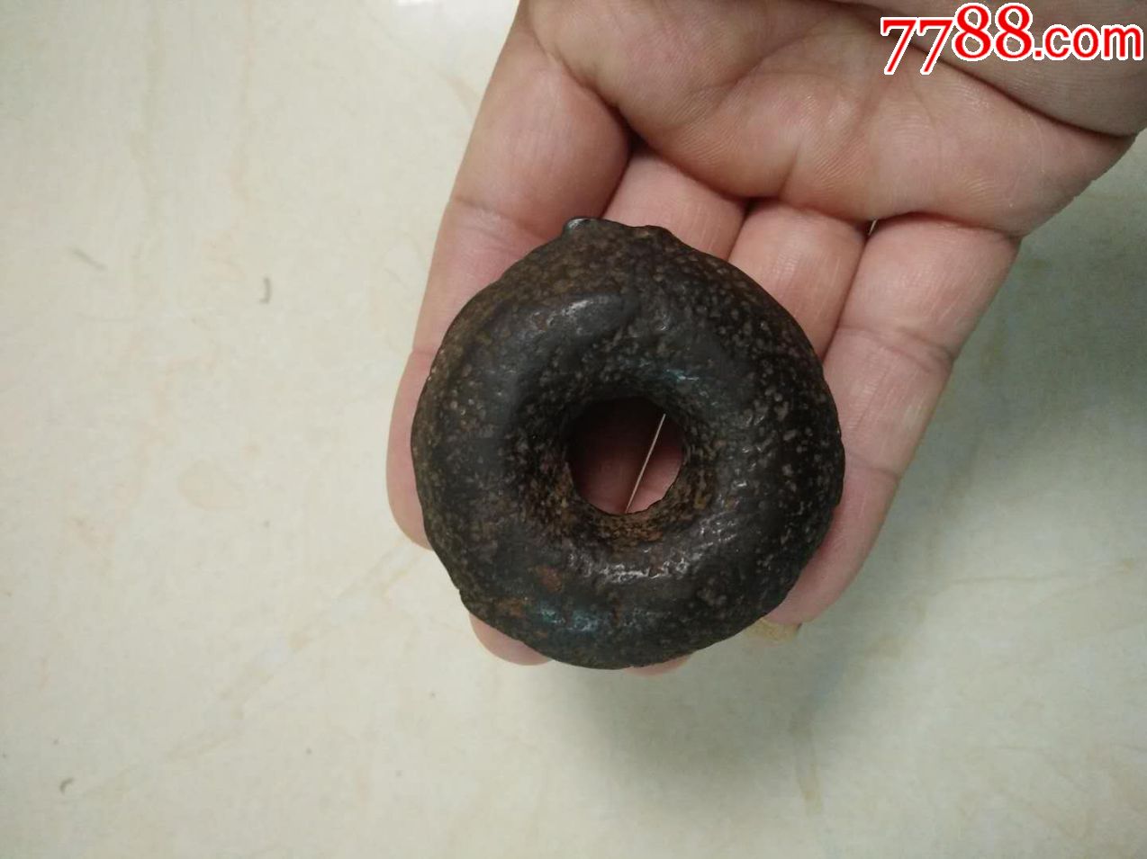 清代中医大夫走街串巷吆喝《铁质圆形铃铛》怀旧古玩老物件