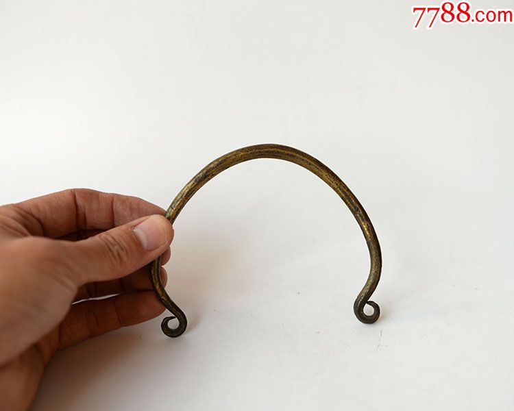 黄铜壶梁纯铜提梁壶把提手铜杂件