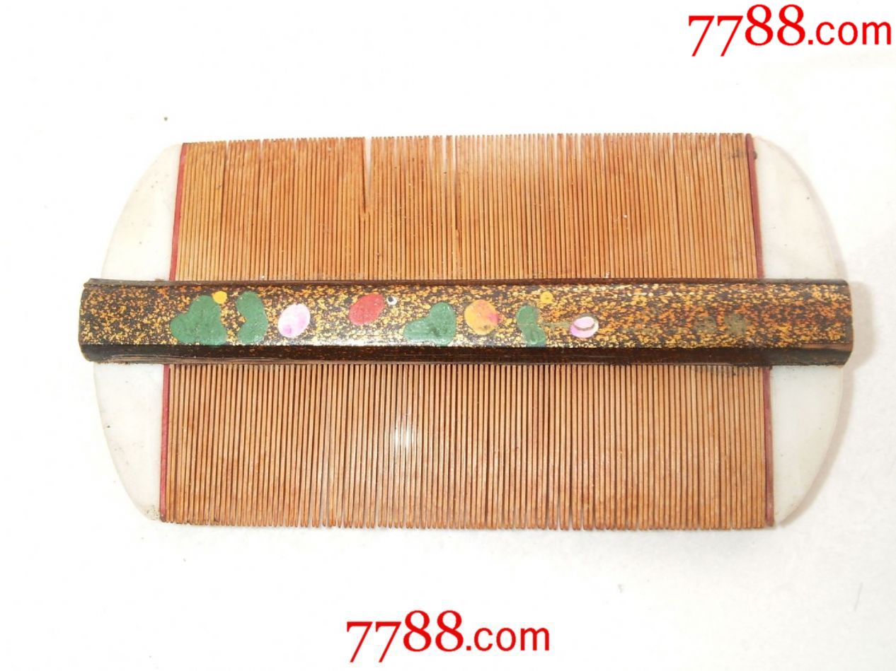 漆柄花卉细齿篦梳-价格:60元-se63865485-梳子-零售-7788收藏__收藏热线
