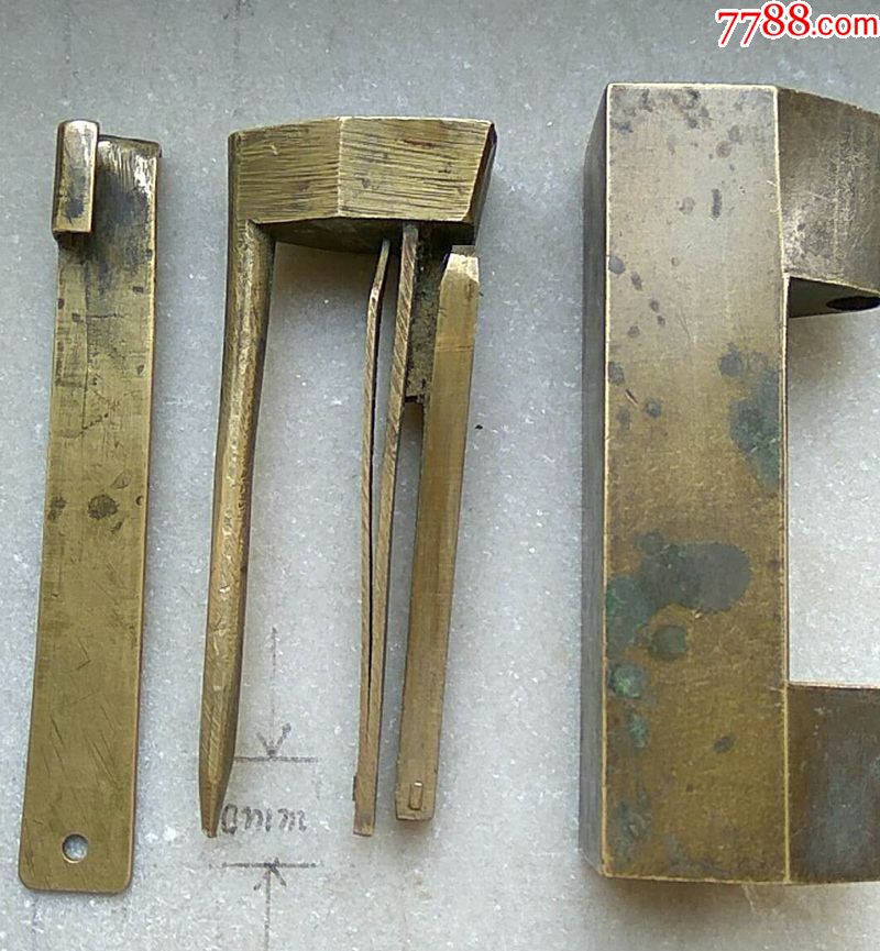 特殊锁口老铜锁一把158