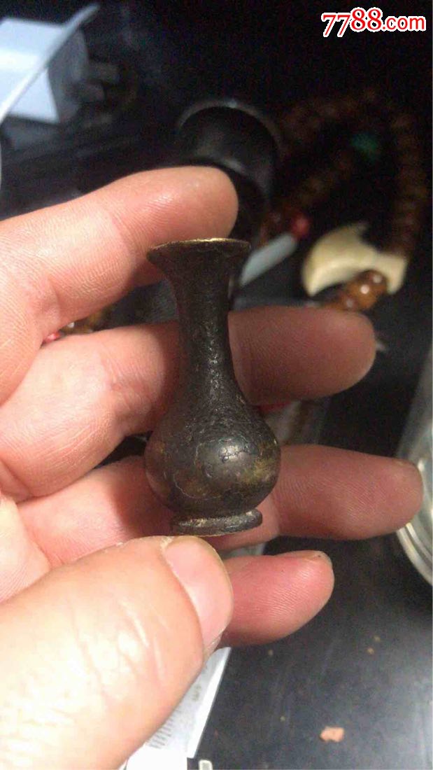 精美少见文房老铜香插