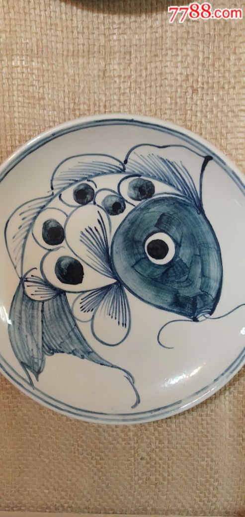 青花鱼盘