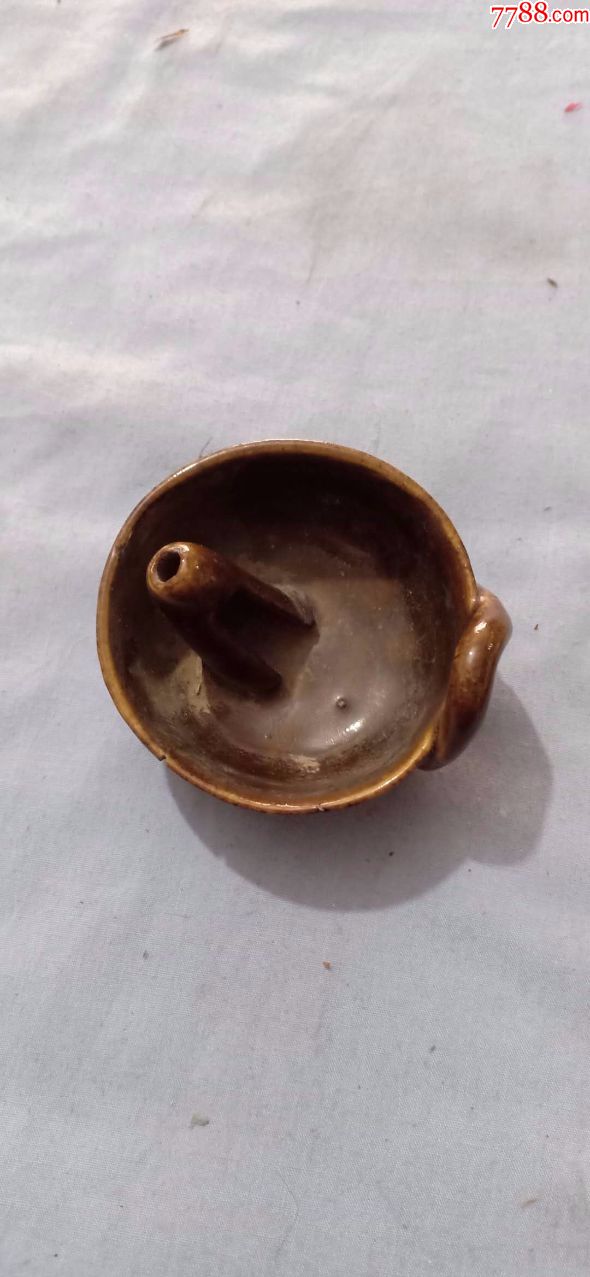 箱8元代老窑口灯盏底部有损尺寸74cm