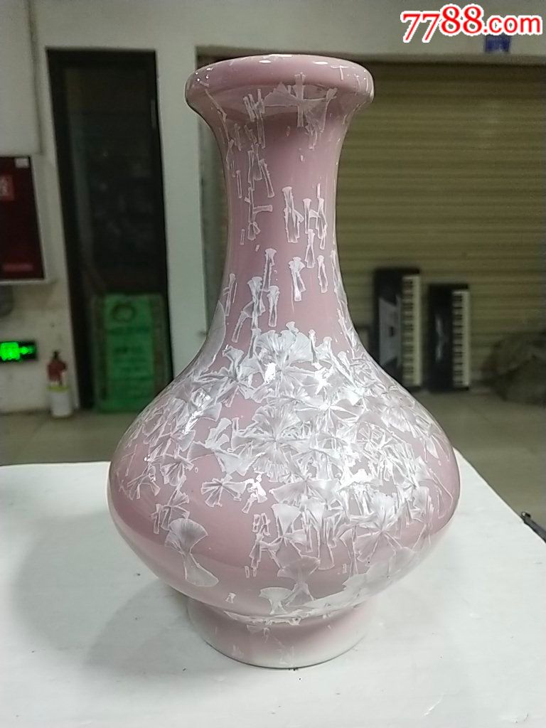 结晶釉瓷花瓶