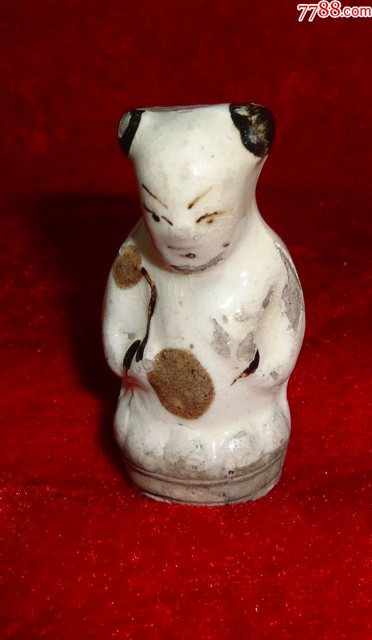 宋代磁州窖童人瓷口哨