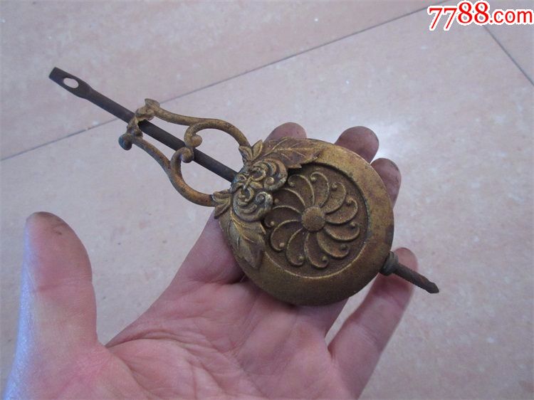 钟锤老钟摆老钟表老座钟配件机芯表摆配件收藏怀旧包老精致挂饰品-价格:89元-se64041205-座钟/落地钟-零售-7788收藏__收藏热线