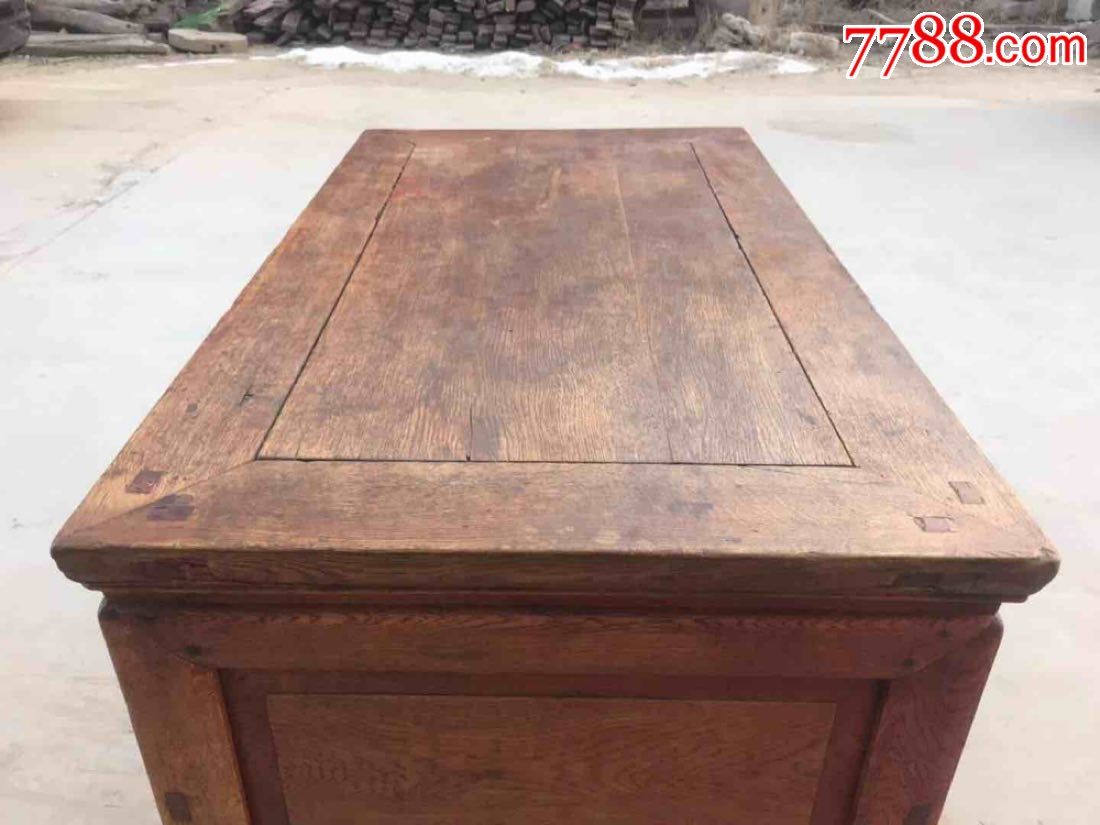 清代柞木书桌完整牢固全品包老源头尺寸104/60/80厘米高