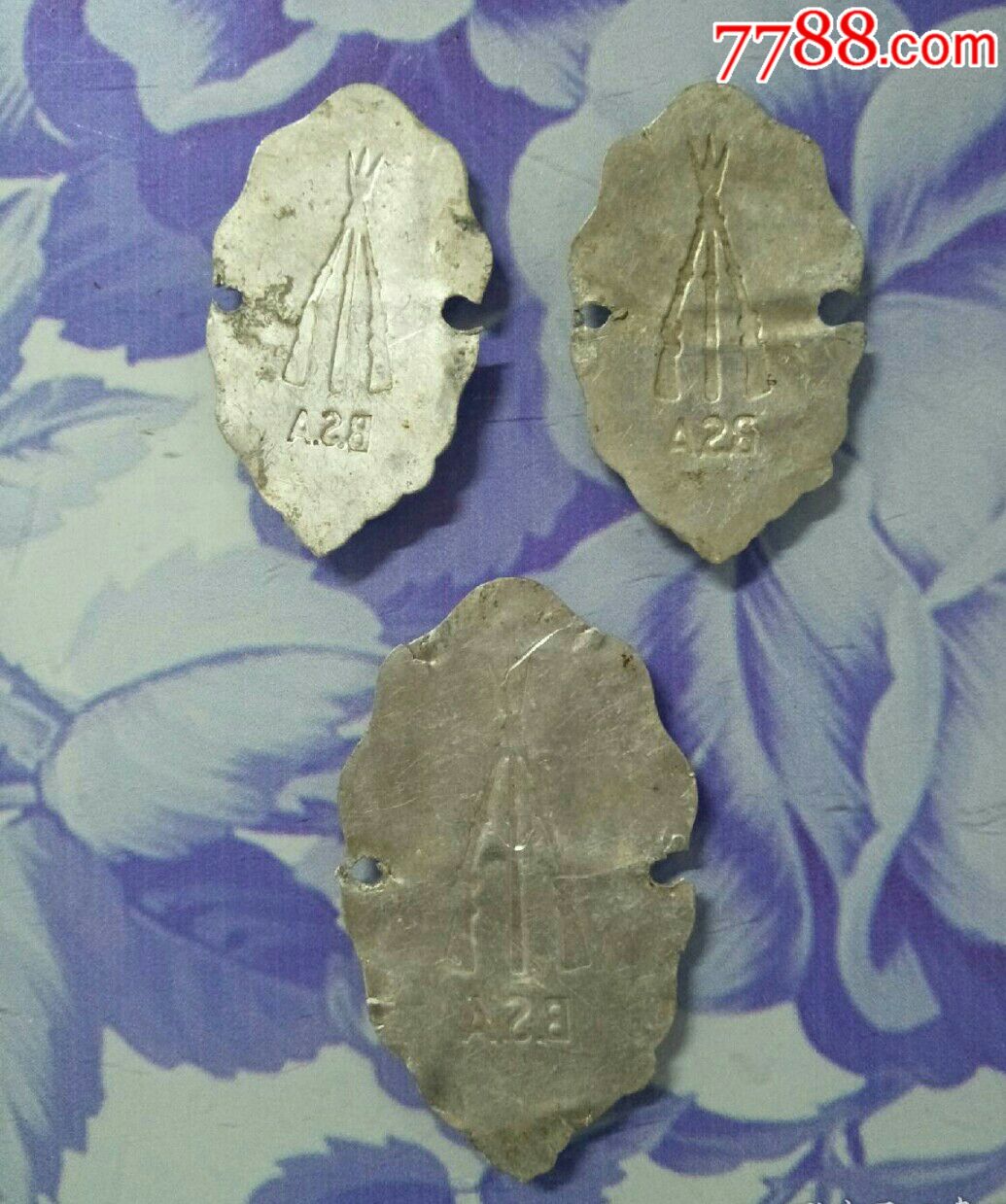 早期三枪牌自行车标牌(三枚合售)