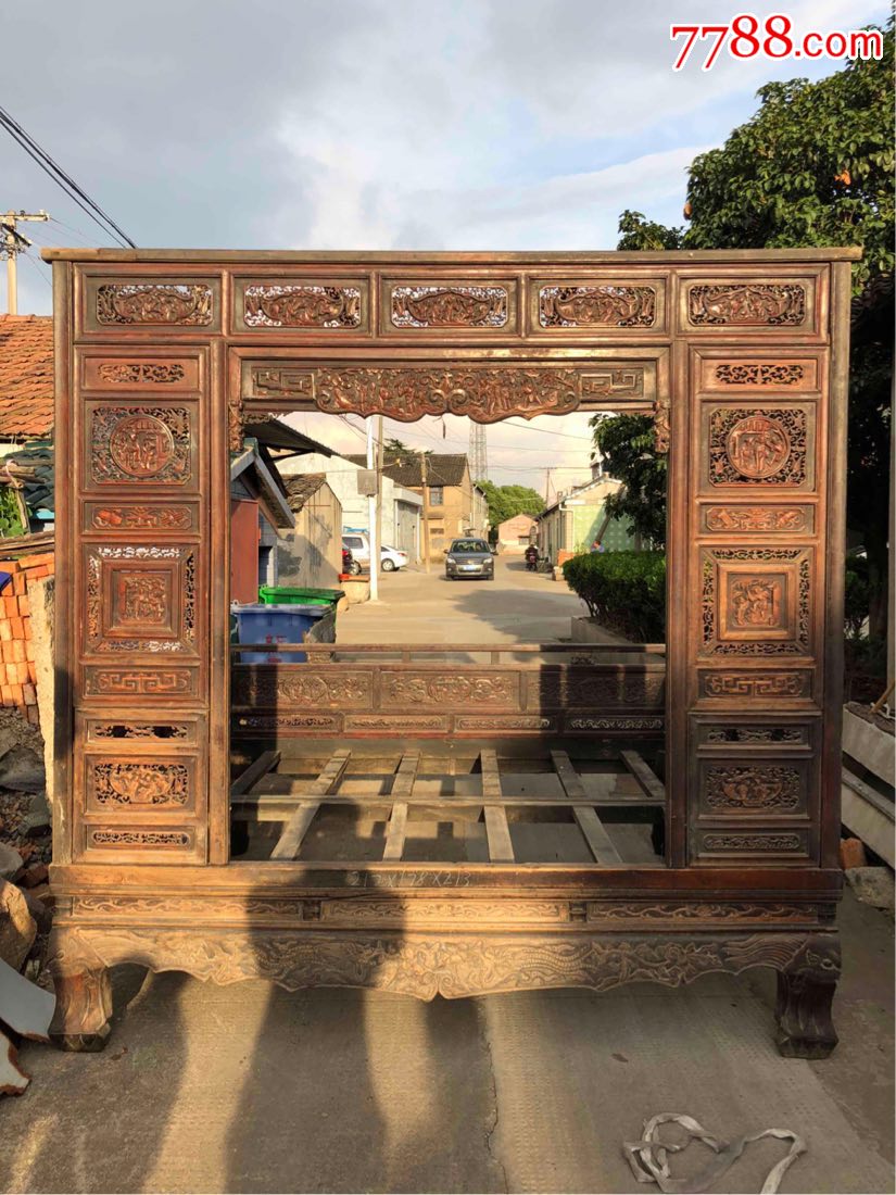 民国雕刻千工床