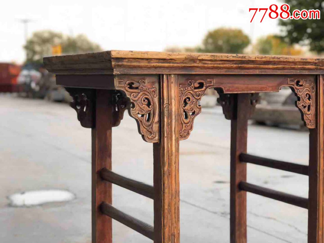 香桌,榆木,清早期,_木桌/几/案_盛世古玩古典家具店【7788收藏__收藏