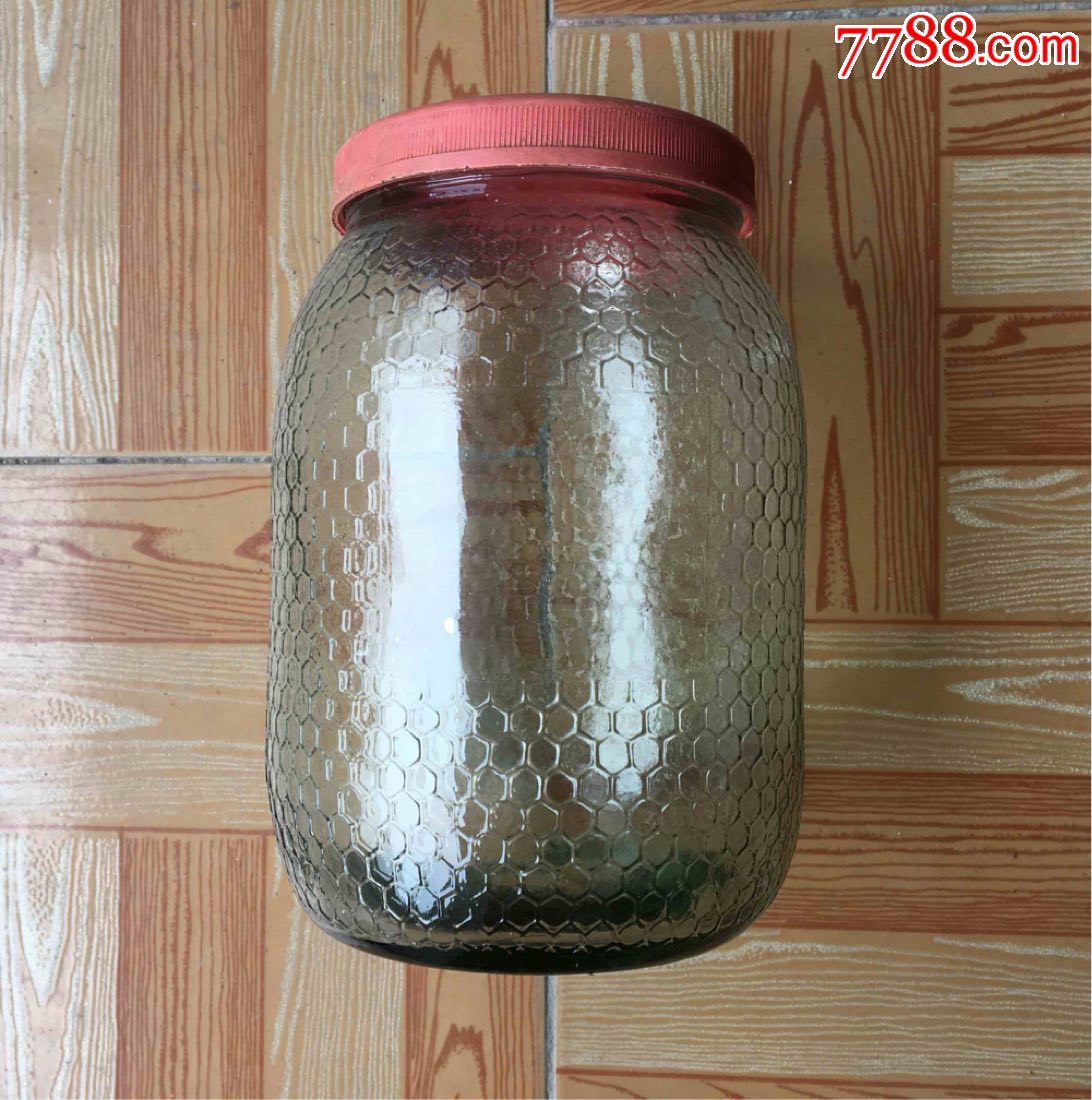 怀旧雪花膏老玻璃大瓶