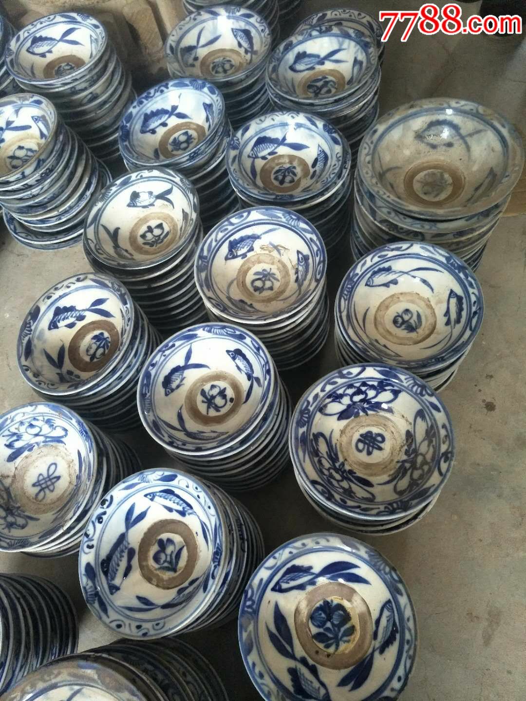 民国青花碗老碗老瓷器