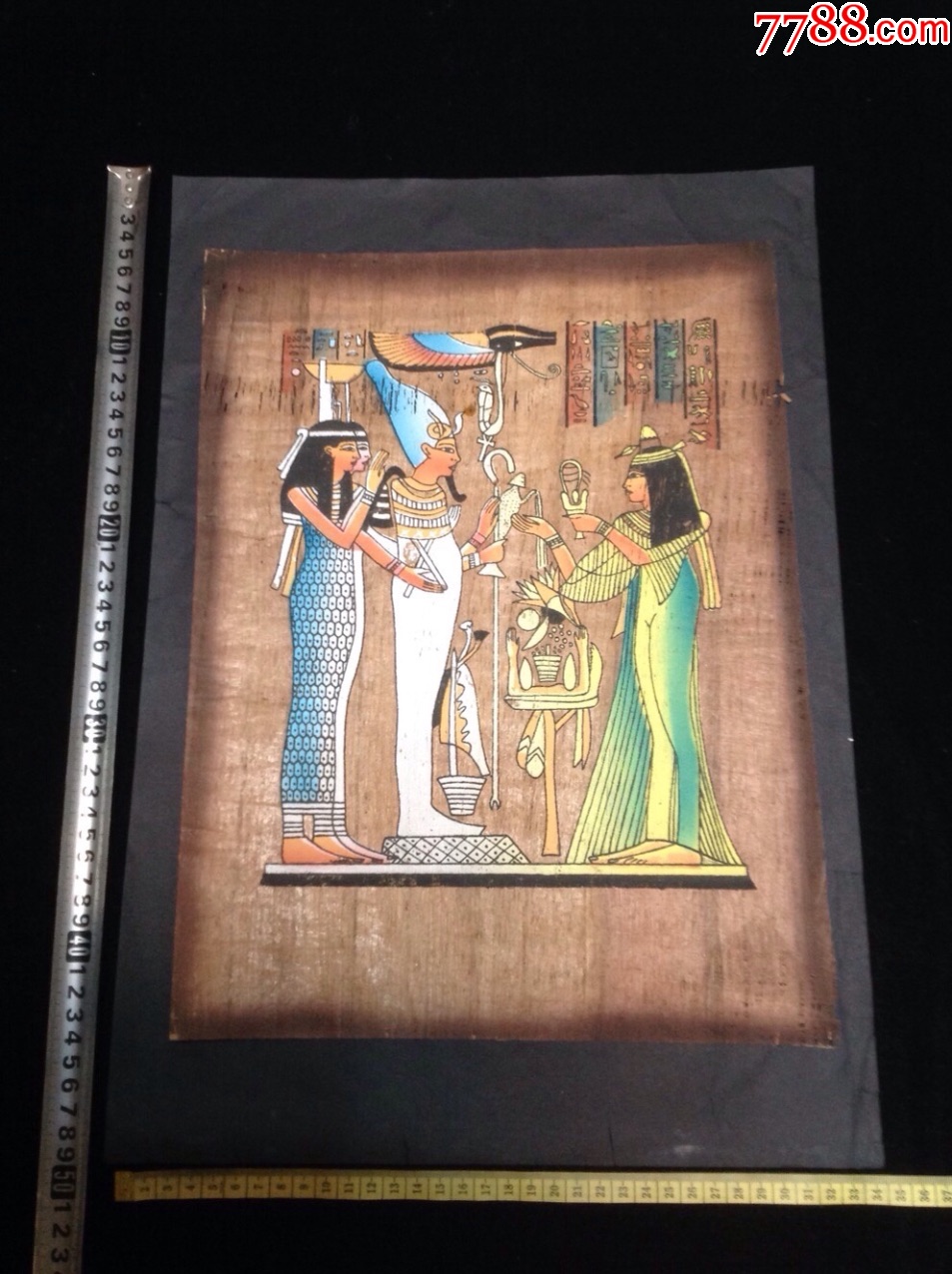 埃及树皮画(沙草纸作.来至尼罗河畔)10-80.0000元-se64234077-7788字