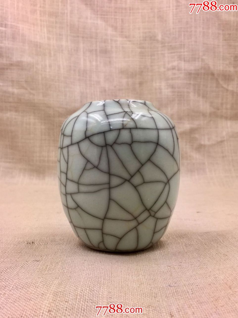 龙泉哥釉开片小罐,青瓷/秘色瓷_第1张_7788青瓷收藏