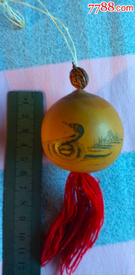 生肖蛇葫芦画_烙画/烫画_第1张_7788工艺画