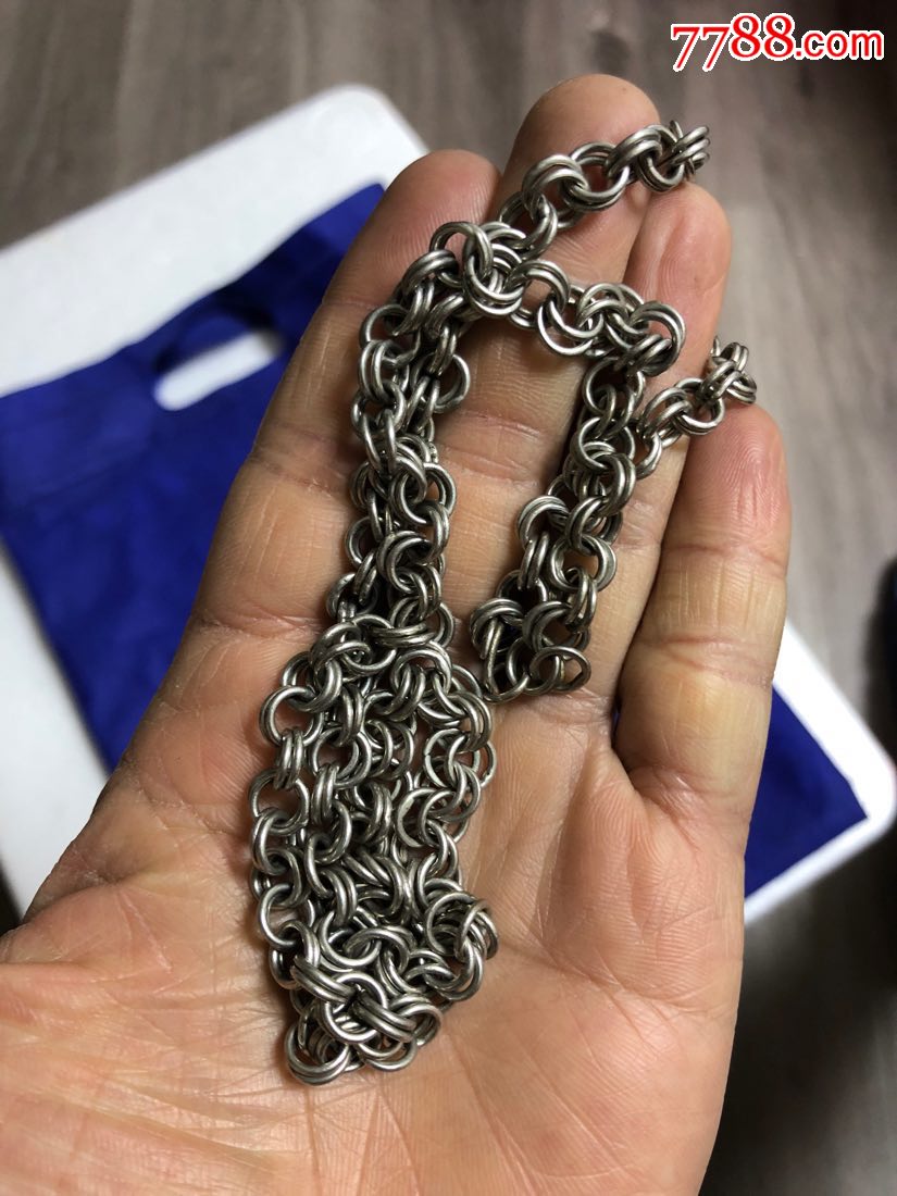 晚清民国银项链